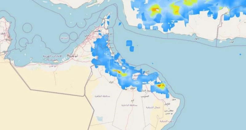 طقس عمان اليوم