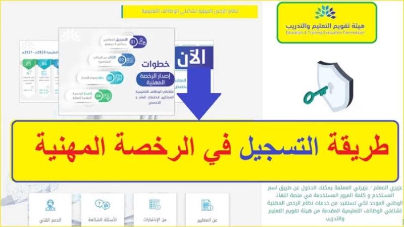 موقع الرخصة المهنية للمعلمين